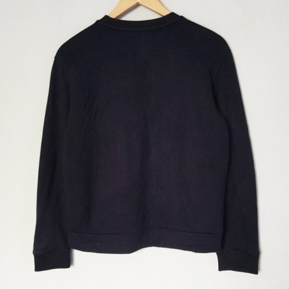 Maje Tonnerre Rouge Wing Embroidered Bird Sweatshirt Top Black S $220 Crewneck - Picture 7 of 16